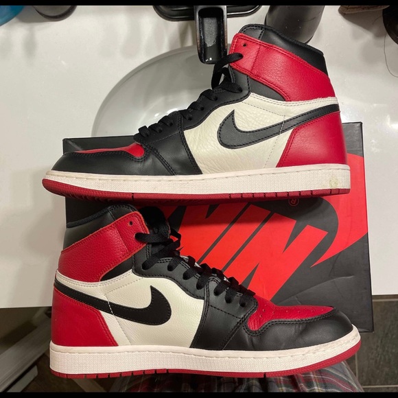 Nike jordan 1 retro high bred toe 2017 size 11.5 main image 6